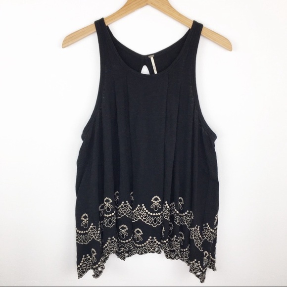 Free People 100% Cotton Embroidered Swing Tank Top - Picture 10 of 14